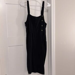 Black pencil dress.